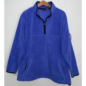 ProSpirit Quarter Zip Fleece Pullover - Men's Size XL - Great Periwinkle‎ Color
